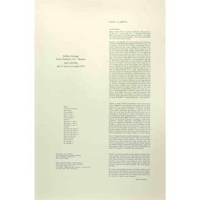 Future Garden is an original screen print realized by Leo Guida in 1976. Hand signed and dated. Edition of 50. Excellent...