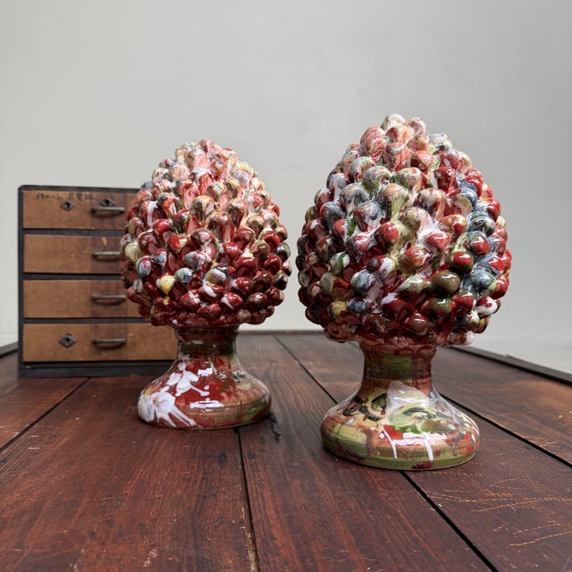 Ceramic Pigne Portafortuna by Gennaro Condurso, Italy, 2010s, Set of 2 For Sale - Image 9 of 12