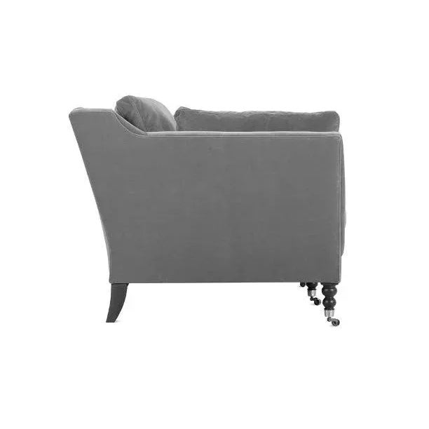Greta Sofa, Midnight Velvet For Sale - Image 4 of 6