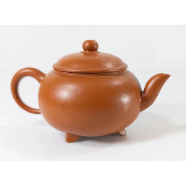 Mid 20th Century 20th Century Chinese Miniature Yixing Zisha Teapot With Signatures For Sale - Image 5 of 12