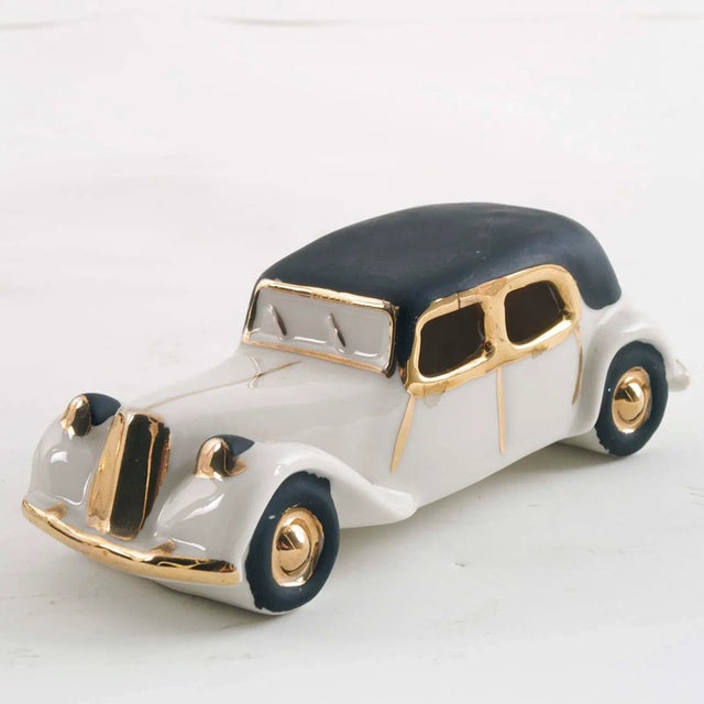 Art Deco Porcelain Model Fiat Cars, 1930s, Set of 2 For Sale - Image 3 of 7
