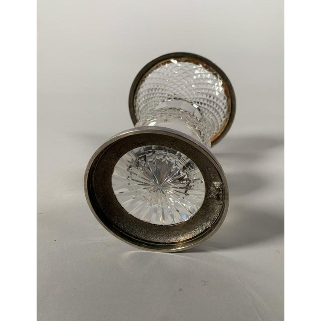 Baluster Vase in Cut Crystal and Silvered Bronze, Charles X Period For Sale - Image 6 of 6