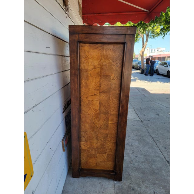 1990s Modern Wood Highboy Dresser. For Sale In Los Angeles - Image 6 of 18