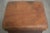 Vintage Brown Sheepskin Ottoman For Sale - Image 6 of 12
