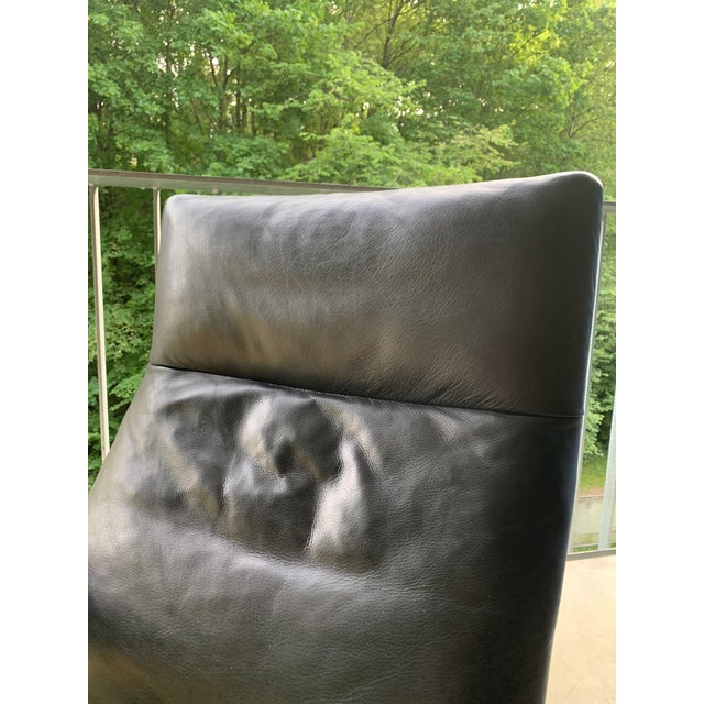 Leather DS 2030 Armchairs with Ottoman by Hans Eichenberger for de sede, 1990s, Set of 2 For Sale - Image 9 of 16