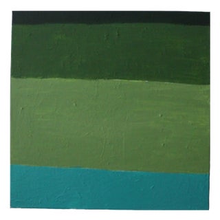 Bodasca, Minimalist Abstract Green Softness, 2026, Acrylic on Canvas For Sale