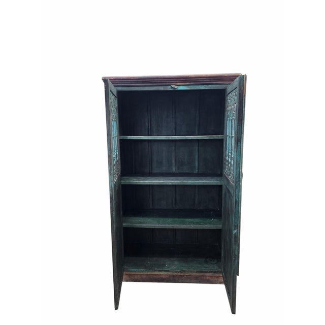Antique German Hand Painted Cabinet For Sale - Image 10 of 12