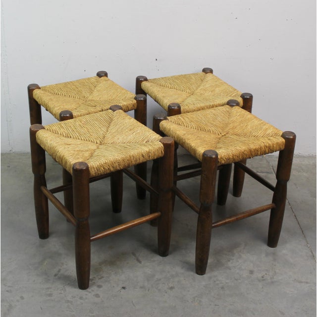 Brutalist Brutalist Stools, 1960s, Set of 4 For Sale - Image 3 of 6