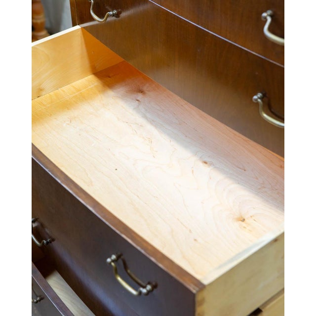 Mid-Century Modern Wanscher Style Danish Modern Walnut Chest of Drawers, C. 1950s For Sale - Image 3 of 14