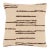 Ivory & Chocolate Modern Stripe Wool Pillow For Sale