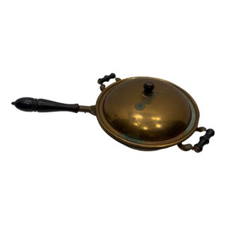 Antique Empress Ware Brass & Copper Chafing Dish Set by Ny Stamping Co. (c.1910's) For Sale