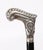 Antique French Art Nouveau Silver Walking Cane Stick, 1800s For Sale - Image 6 of 13