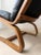 Mid-Century Modern Plywood Chair in Black Leather, 1970s For Sale - Image 4 of 11