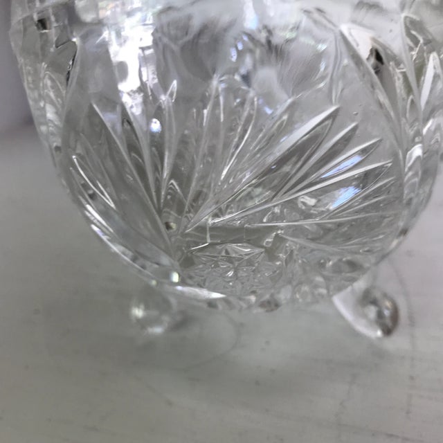 Crystal Footed Basket For Sale - Image 10 of 13