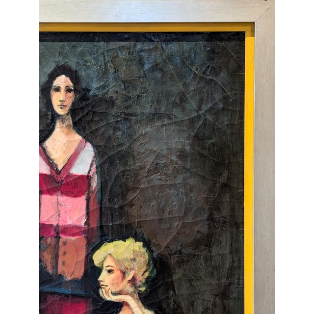 David Adickes "Two Boys with Blonde and Guitar" Modern Abstract Cubist Figurative Portrait, 1980s For Sale In Houston - Image 6 of 11