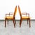 Mid Century Modern Dining Chairs Set 8 Armchairs Orange Solid Walnut MCM Captain For Sale In Sacramento - Image 6 of 12