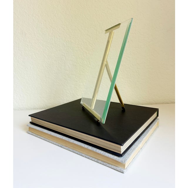 8x10 French Style Brass Easel Picture Frame, Late 20th C For Sale - Image 4 of 13