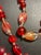 1950s Bohemian/Czech Exceptional Glass Ruby Necklace From Jablonec Nad Nisou Region, Mid-Century Pressed Molded Glass For Sale - Image 5 of 10