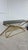 Console Table in Brass-Plated Iron and Black Glass Top For Sale - Image 5 of 10