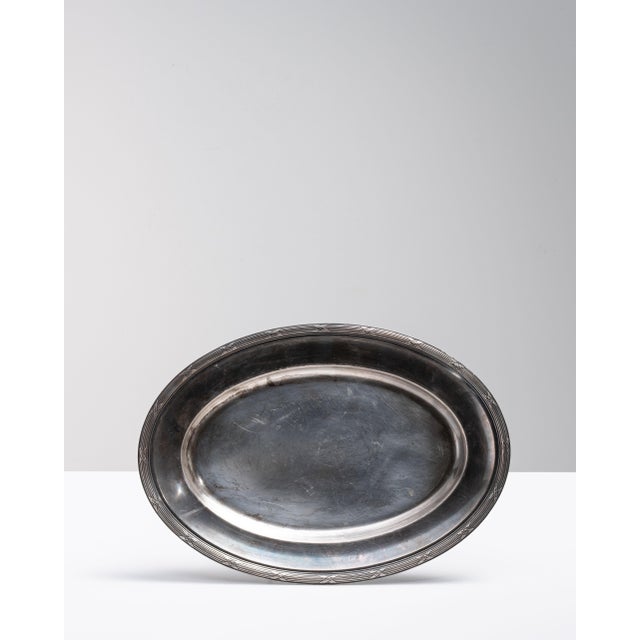 Mid 20th Century Mid 20th Century France Gray Silver Plate For Sale - Image 5 of 15