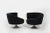 Mid-Century Modern Set of Corkscrew Swivel Lounge Chairs by Vladimir Kagan in Mohair. C. 1970s For Sale - Image 3 of 11