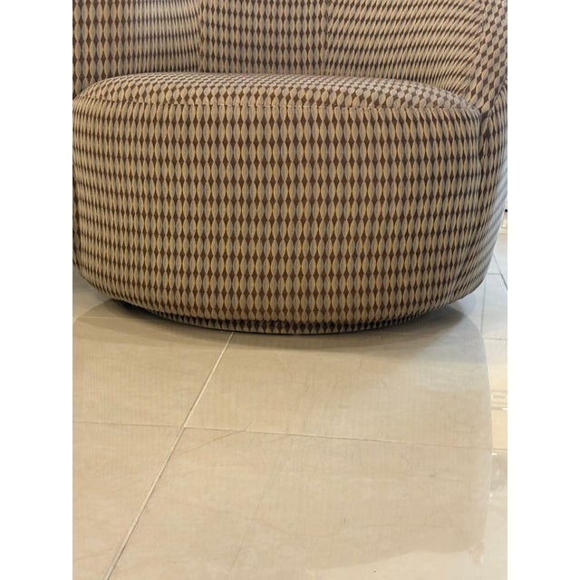Vladimir Kagan Vintage Pair Vladimir Kagan Nautilus Corkscrew Swivel Lounge Chairs For Sale - Image 4 of 12