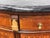 Antique French Style Inlaid Wood Carved Marble Top Demilune Server For Sale - Image 12 of 14