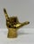 Vintage Brass "Hang Loose" Hand Sign For Sale - Image 9 of 10