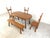 Vintage Brutalist Dining Set, 1960s, Set of 5 For Sale - Image 10 of 11