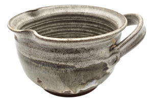California Studio Pottery Batter Bowl With Pour Spout — Signed “Margie,” 1980 7.5"