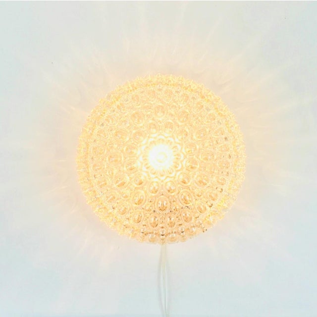 Gold Mid-Century Amber Bubble Glass Ceiling Light or Wall Light by Helena Tynell for Limburg, Germany, 1960s-1970s For Sale - Image 8 of 11
