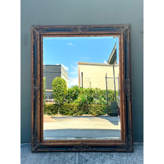 Wood Vintage Basset Gilt Tipped Mirror For Sale - Image 7 of 12