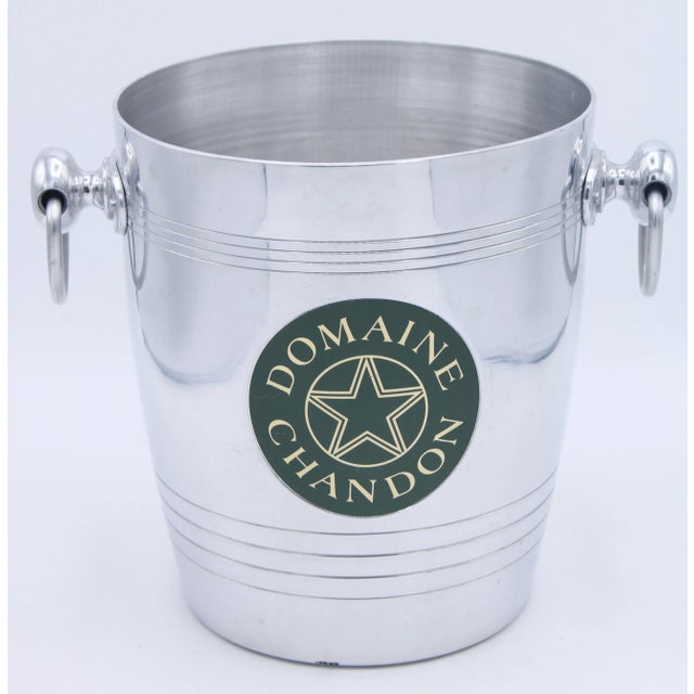 Vintage French Domaine Chandon Silver Champagne Ice Bucket For Sale - Image 11 of 11