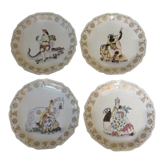 Chelsea House Paint Decorated Wall Plates Set Of 4 Chairish