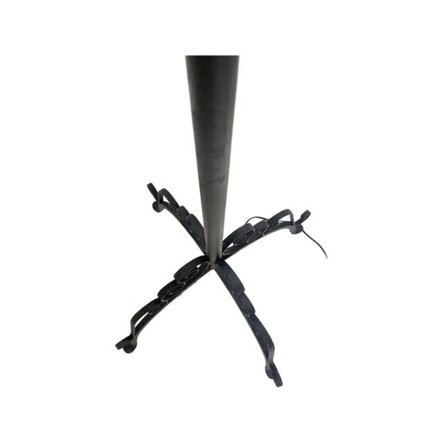 1920s 1920s French Victorian Iron Candelabra Converted Floor Lamp For Sale - Image 5 of 7