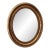 Antique French Oval Giltwood Mirror – Late 19th Century For Sale