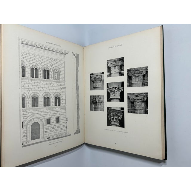 1920s Illustrated Folio Volume Set, Carl Von Stegmann's the Architecture of the Renaissance in Tuscany - 2 Books For Sale - Image 9 of 12