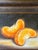 21st Century Orange Slices Oil on Canvas Board Wood Frame Painting Handmade Signed For Sale - Image 12 of 12