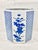 Beautiful vintage blue and white cache pot. Chinoiserie floral design. Perfect to use with a plant or faux florals. This...