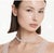 Floret Pave Set 30 Ct Diamond , Vs1, E Color, Cluster Necklace in Platinum, 15" For Sale - Image 4 of 8