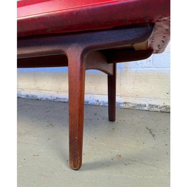 1950s Ejnar Larsen & Aksel Bender Madsen Bench by Næstved Møbler in Denmark For Sale In New York - Image 6 of 12