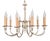 Mid-Century Silver Metal Chandelier, 1960s For Sale