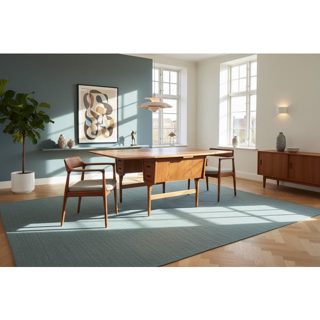 Extendable Desk in Teak by Carl Aage Skov for Munch Møbler, 1960s For Sale - Image 13 of 18