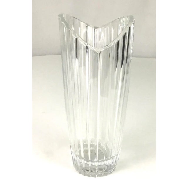 Contemporary Crystal D’ Arques Lead Crystal Vase For Sale - Image 3 of 7