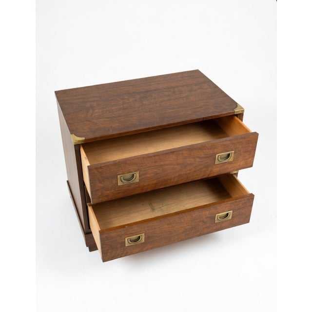 Vintage Drexel Brigade Collection Campaign Chest of Drawers - Mid-Century Modern Style For Sale - Image 9 of 11