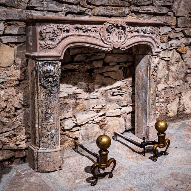 Baroque Baroque Fireplace Surround with Scenes from the Myth of Apollo and Daphne, Southwestern Germany, 18th Century For Sale - Image 3 of 13