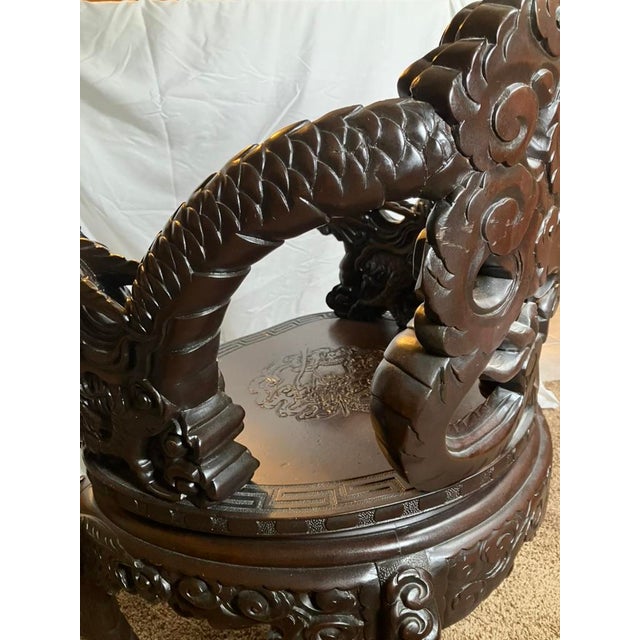 Late 19th Century Antique Hand Carved Chair For Sale - Image 16 of 17