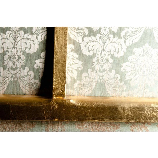 Gilded Wood Framed Victorian Style French Settee For Sale - Image 10 of 11