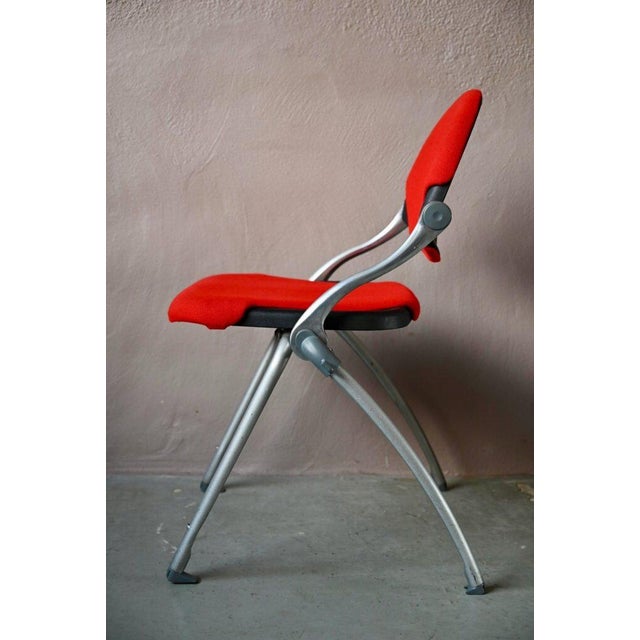 Red Office Chair by Cazzaro for Airborne, 1980s For Sale - Image 11 of 11