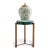 Modern Malachite Brass Accent Table For Sale - Image 3 of 5